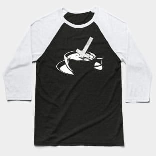 Black Satanic Tea Baseball T-Shirt